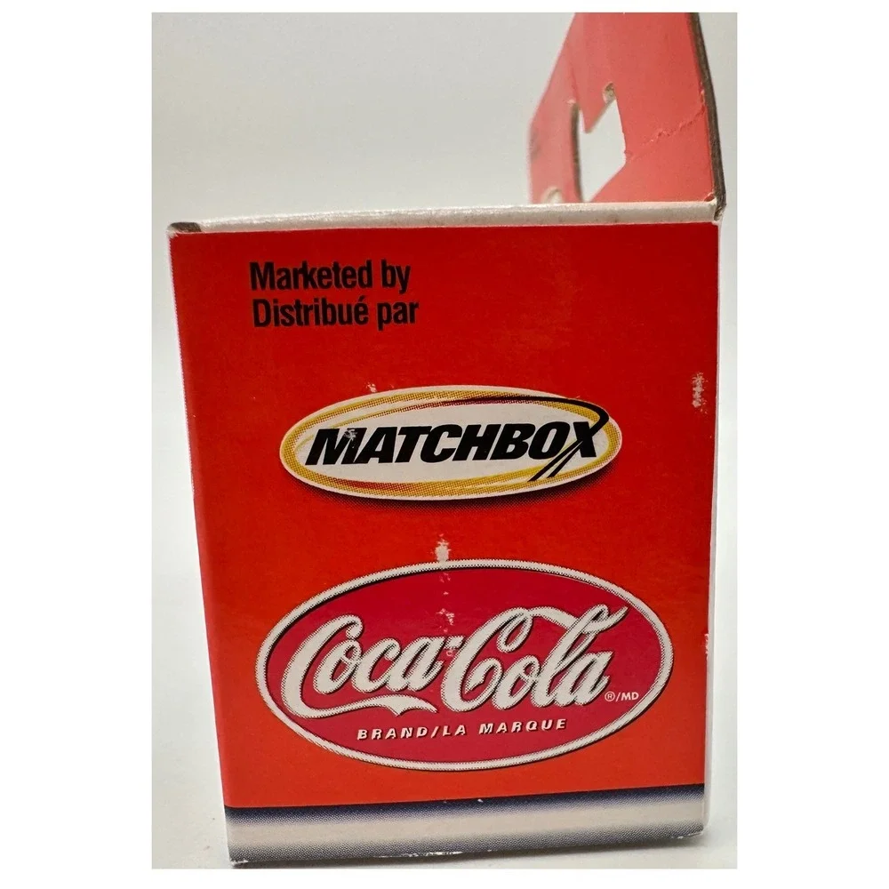 Matchbox Coca-Cola Ford Mustang Convertible White Die-Cast Mattel Wheels 92353